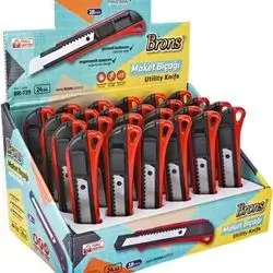 Brons Utility Knife Metal Body BR-729