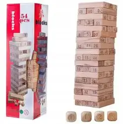 Jenga 54 Block Rainbow