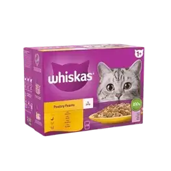 Whiskas – Poultry Feasts in Jelly 12Pcs*85g