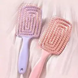 hair brush with hollow design suitable for men or women multi-functional comb for wet or dry hair , suitable for all hair types