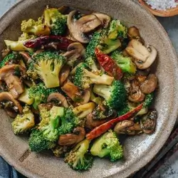 Sautee Mushroom & Broccoli