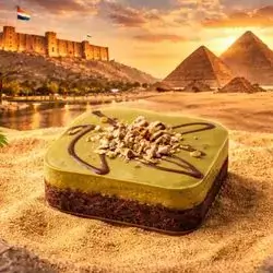 Baghdad Dlaee Haba Pistachio Cake
