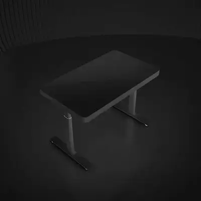 AG Table Dark Mode Glass Adjustable Black - 120cm - Wireless Charging