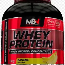 MBN Whey Protein Concentrate in banana flavor.