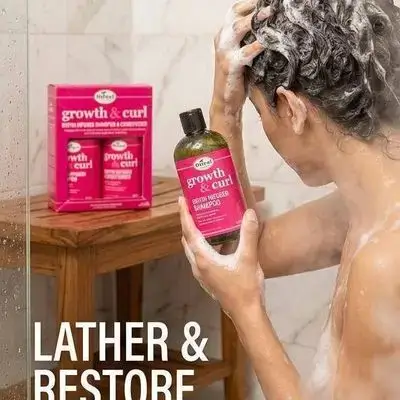 Difeel Growth & Curl Biotin Infused Shampoo & Conditioner Set