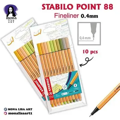STABILO Fineliner 10colors