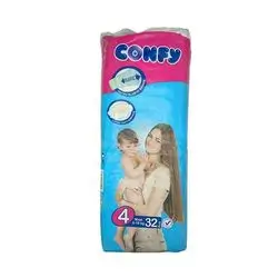 Confy Baby Diapers (Size 4, Maxi 8-18kg)- 32 Diaper