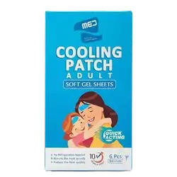 Cooling Patch Soft Gel Sheets for Adult 5×12cm 6Pcs _ MED