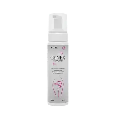 Gynex Vaginal Wash Daily Protection And Balance Foam Cleanser With Lactic Acid 200ml _ RXIVA
