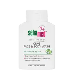 olive face&body wash for sensitive ,dry skin 200ml _sebamed