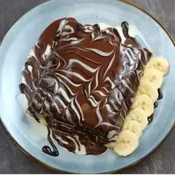 Banana And Nutella Waffle