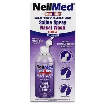 NeilMed All-In-One Saline Spray Nasal Wash