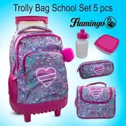 Trolley Bag School Set 5pcs