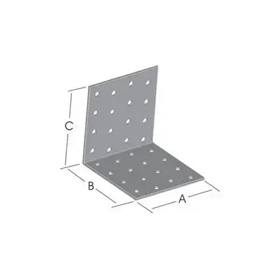 Angle Symetric 90° 80X140X140