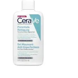 CeraVe Porentiefe Reinigung (Gel, 236 ml) for acne //منظف الوجه للتحكم في العيوب مع 2% حمض الساليسيليك ونياسيناميد للبشرة المعرضة للعيوب من سيرافي ،236 مل