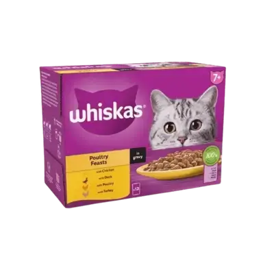 Whiskas – Poultry Feasts in Gravy 12Pcs*85g