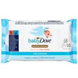 Sensitive Skin Care Moisturizing Baby Wipes 50Pcs _ Dove