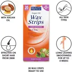 beauty formulas argan oil wax strips