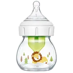 Anti-Colic Baby Bottle Glass Natural Flow 0m+ Wide-Neck 60ml _ Dr Brown's