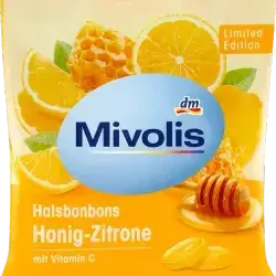 mivolis throat lozenges honey-lemon with vitamin c