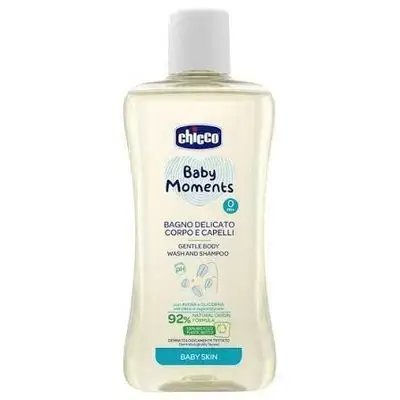 Chicco Baby Moments Gentle Body Wash and Shampoo 200ml