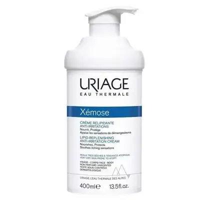 يورياج زيموس كريم مضاد للتهيج 400 مل//Uriage Xemose Lipid-Replenishing Anti-Irritation Cream, 400ml