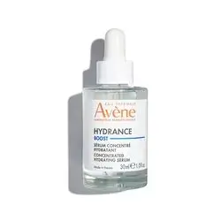 Avène Hydrance Boost Concentrated Serum is a fresh, water-gel formula enriched with Hyaluronic Acid and Vitamin B3, designed to deeply hydrate sensitive, dehydrated skin, strengthen its barrier, and leave it smooth, radiant, and comfortable.