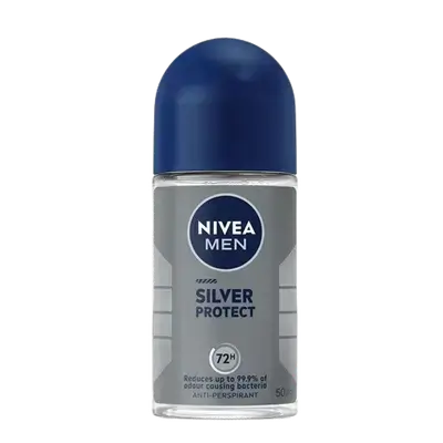 Anti-Transpirant Roll-On Silver Protect Antibacterial 72H Active Protection 50ml _ NIVEA