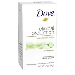 Dove Clinical Protection Antiperspirant Deodorant, Cool Essentials 1.7