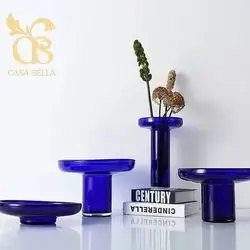 Set Vase Dark Blue X4