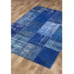 Liviadora Patchwork Carpet 140*200 Blue