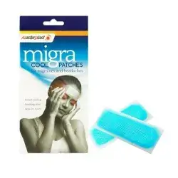 Masterplast Migra Cool Patches Cool Gel Instant Relief For Headaches & Migraines