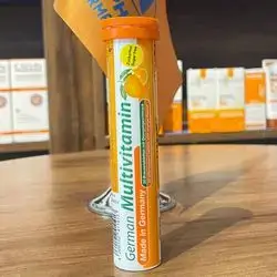 german multivitamin 20 effervescent tablets with orange flavour