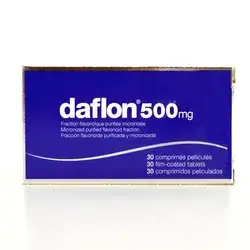 Daflon  500mg  Treatment Hemorrhoids  30 Tablets
