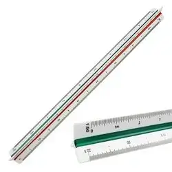  Plastic Scale Ruler Triangular Scale Ruler 30 cm Triangular Ruler Metric Scales 1:20 1:25 1:50 1:75 1:100 1:125