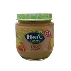 Hero Baby Three Fruits Glass 125g