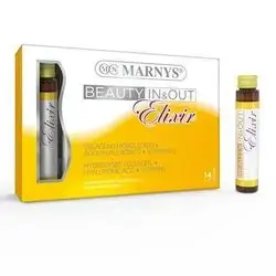 Marnys Beauty In & Out Elixir COLLAGEN+HYALURONIC ACID + VITAMINS 14 Viales X 25 Ml