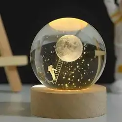 Crystal ball night light, for gifts
