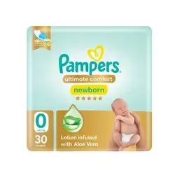Diapers Pampers Ultimate Comfort Mega Pack, Size 0, <2.5 kg, 30 Pieces