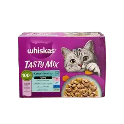 Whiskas Tasty Mix Catch of the Day in Gravy 12x85g