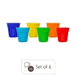SET 6 BICCHIERINI OCTAGONAL MULTICOLOR
