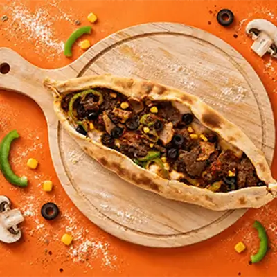 Meat Vegetable Pide
