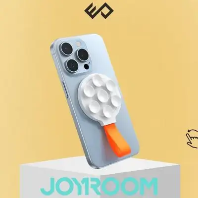 Joyroom MagSafe Phone Holder with Suction Cups - White\Orange