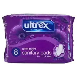 Ultrex Ultra Night  8 Sanitary pads