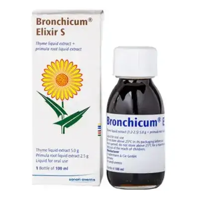 برونتشيكوم®: شراب الكحة الطبيعي المكوّن من الأعشاب/Bronchicum Elixir S 100 Ml