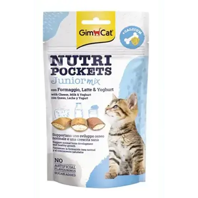 GimCat Nutri Pockets Junior Mix With Cheese, Milk &Yoghurt,60g