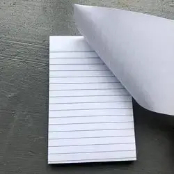  Lined Sticky Notes, White, 10.2 x 15.2 cm (100 Sheets)