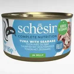 Schesir Tuna & Seabass in Jelly 85g