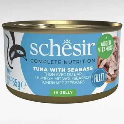 Schesir Tuna & Seabass in Jelly 85g