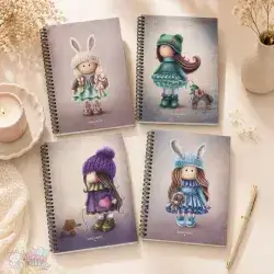 KESKIN COLOR NOTEBOOK A5 80SH LINED WITH STICKERS